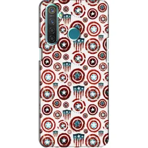Чехол с Щитом Капитана Америки на Realme 5 Pro (Марвел щиты)
