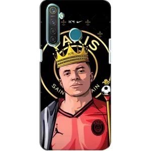 Чехол (TPU) с Футболистом на Realme 5 Pro (Mbappe King)