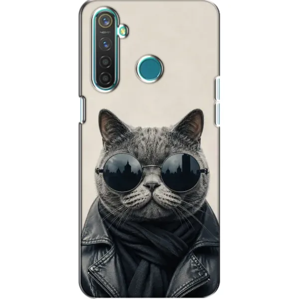Чехол с рисунком «Модный кот» для Realme 5 Pro Чехол с рисунком «Модный кот» для Realme 5 Pro