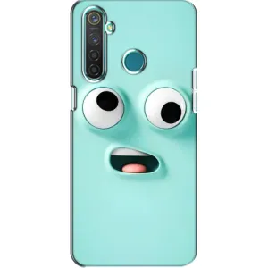 Силиконовые Чехлы (смешные стикеры) для Realme 5 Pro (Забавное мятное лицо)