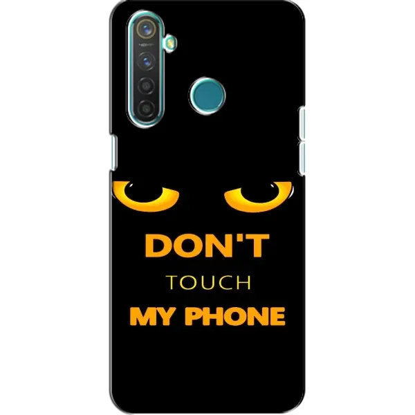 Чехол с рисунком «Не трогай мой телефон» для Realme 5 Pro