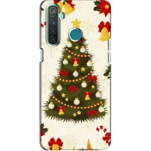 Чехол Новогодняя Елка на Realme 5 Pro (Новогодний принт)