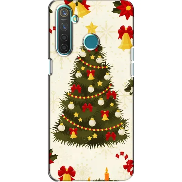 Чехол с рисунком «Новогодний принт» для Realme 5 Pro