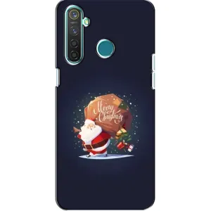 Чехол Санта Клаус для Realme 5 Pro (Подарки от Санты)