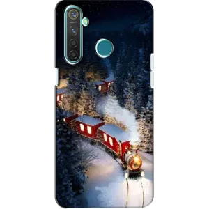 Силиконовый бампер на рождество для Realme 5 Pro (Поезд)