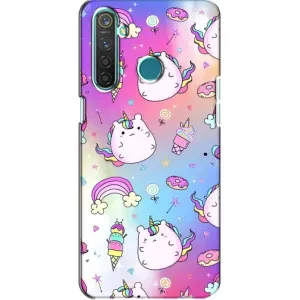 Чохол Unicorn на Realme 5 Pro (Веселка і Єдинорог)