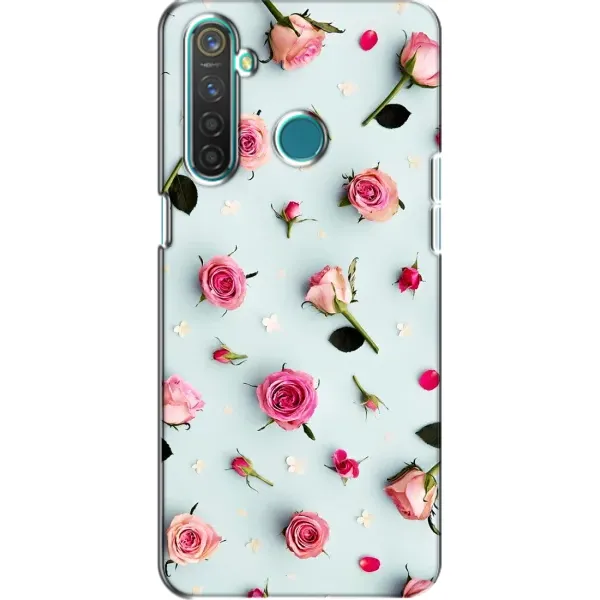 Чехол с рисунком «Разные цветы» для Realme 5 Pro