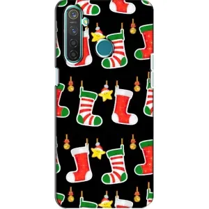 Силиконовый бампер на рождество для Realme 5 Pro (Рождественские подарки)