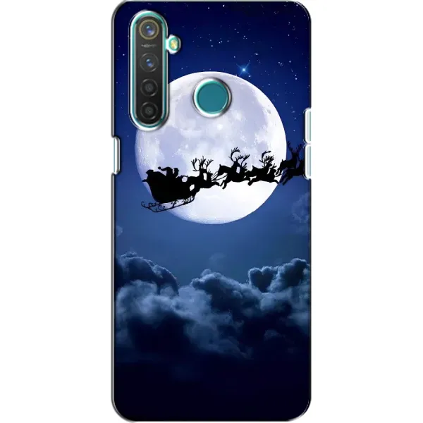 Чехол с рисунком «Санта - луна» для Realme 5 Pro