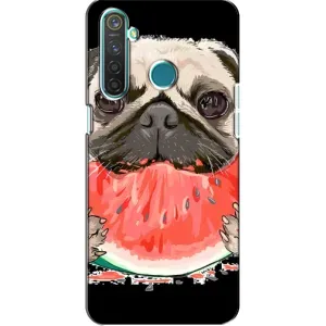 Чохол (ТПУ) Милі песики для Realme 5 Pro (Смішний Мопс)