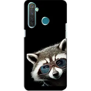 Силіконовий Чохол з Энотами на Realme 5 Pro (Стильний Єнот)