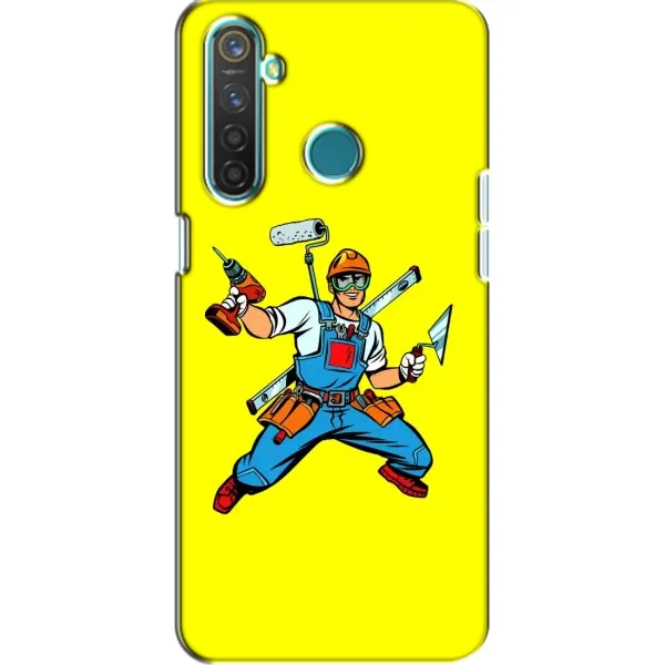 Чехол с рисунком «Строитель» для Realme 5 Pro