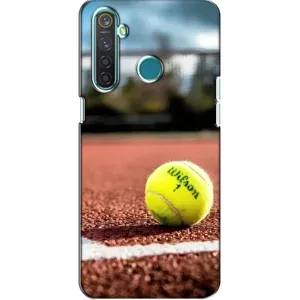 Чохли з прінтом Спортивна тематика для Realme 5 Pro (Тенісний корт)