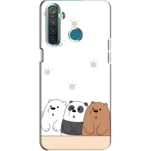 Чохли з зображенням різних тварин на Realme 5 Pro (Здивовані ведмедики)