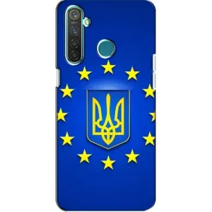Чехол с Украинской символикой на Реалми 5 Про (Украина это Европа)