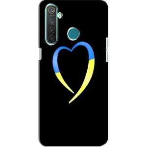 Силиконовый Чехол на Realme 5 Pro (Я-Украина) (Украинское сердце)