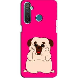 Чохол (ТПУ) Милі песики для Realme 5 Pro (Веселий Мопсік)