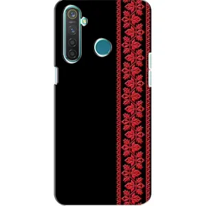 Силиконовый Чехол на Realme 5 Pro с картинкой Вышиванки
