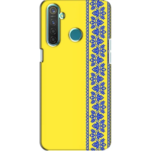 Чехол с рисунком «Вышиванка на желтом» для Realme 5 Pro Чехол с рисунком «Вышиванка на желтом» для Realme 5 Pro