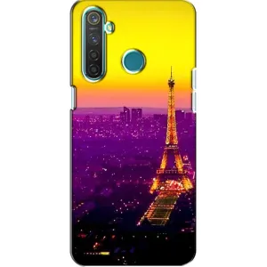Чохол Ейфелева Вежа на Realme 5 Pro (Яскрава башня)