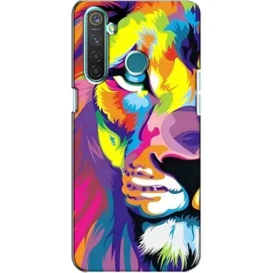 Чехол с картинкой на Realme 5 Pro (Яркий Лев)