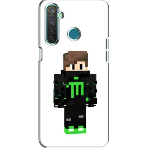 Чохли для Realme 5 Pro (Персонажі МайнКрафт) (Зелений хлопчик)