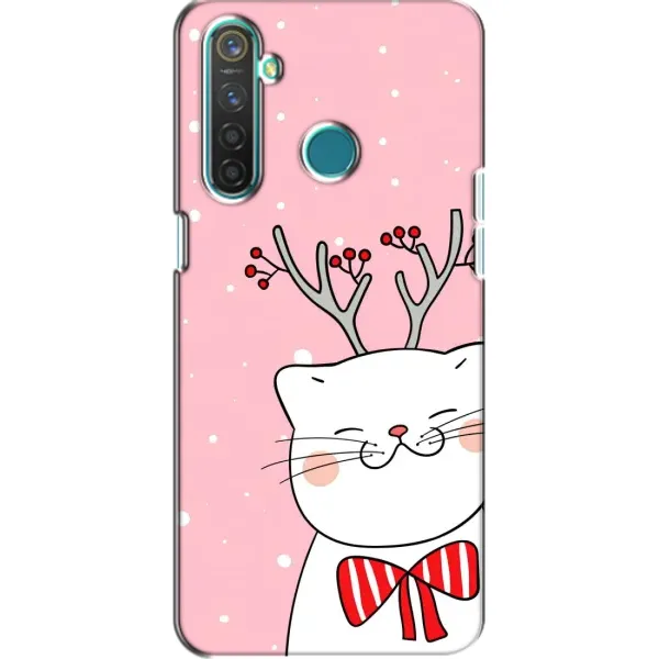Чехол с рисунком «Зимний кот» для Realme 5 Pro Чехол с рисунком «Зимний кот» для Realme 5 Pro