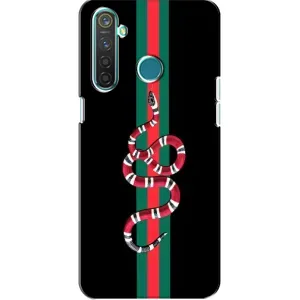 Чехлы Бренд GUCCI для Realme 5 Pro (Змей Гуччи)