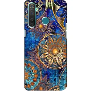 Чохли з сенсом на Realme 5 Pro (Золоті узори)
