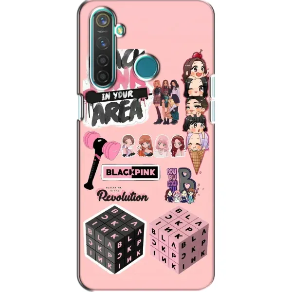 Чехол с рисунком «BLACK PINK коллаж» для Realme 5