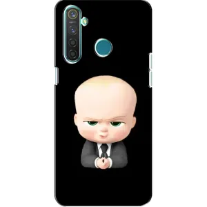 Мультяшный принт на Чехол для Реалми 5 (Бос)