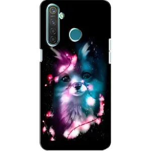 Чехол с Лисичкой для Realme 5 (Черная Лиса)