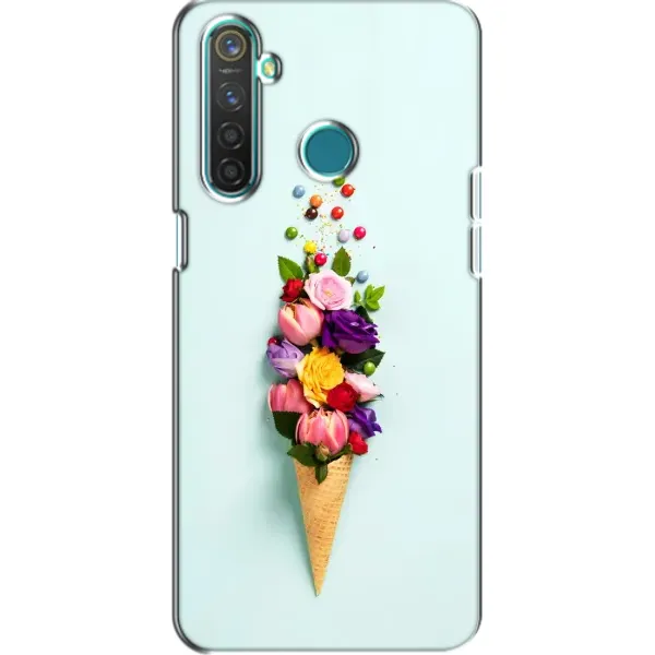 Чехол с рисунком «Цветок-мороженное» для Realme 5 Чехол с рисунком «Цветок-мороженное» для Realme 5