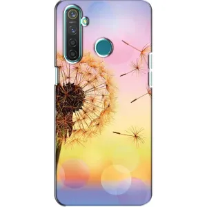 Силіконовий Чохол з кульбабками на Realme 5 (Квітка-кульбаба)