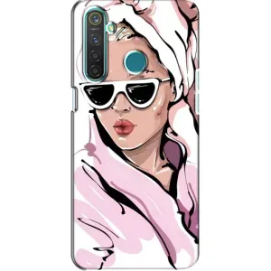 Чехол с картинкой Модные Девчонки Realme 5 (Девушка в халате)