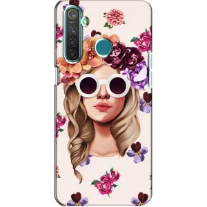 Чехол с картинкой Модные Девчонки Realme 5 (Девушка в очках)