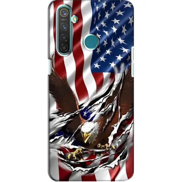 Чехол с рисунком «Флаг USA» для Realme 5