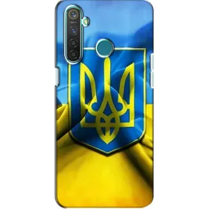 Чехол с картинкой (Патриотический ГЕРБ) на Realme 5 (Герб и Флаг Украины)