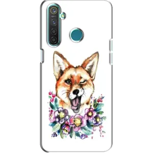 Чехол с Лисичкой для Realme 5 (Хитрая лиса)