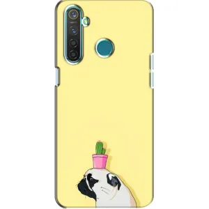 Бампер для Realme 5 з картинкою "Песики" (Кактус на голові)