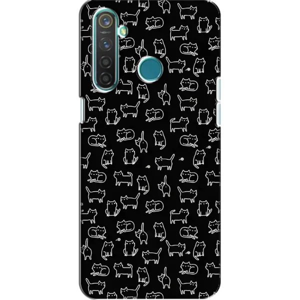 Чехол с рисунком «Котики на черном» для Realme 5 Чехол с рисунком «Котики на черном» для Realme 5
