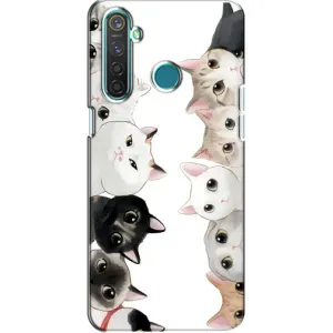 Силиконовый чехол с котиком для Realme 5 (Коты)