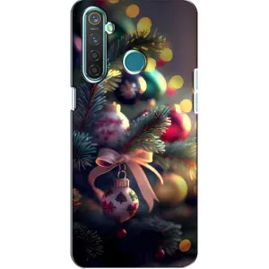 Чехлы на Новый Год Realme 5 (Красивая елочка)