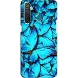 Силиконовый бампер с картинкой животных для Realme 5 (Крылья бабочек)