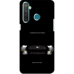 Чохли з тематикою "Круті машини" на Realme 5 (Чорний Land Rover)