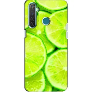 Чохол з зображенням смачної їжі для Realme 5 (Лайм)