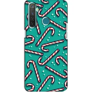 Силиконовый бампер на рождество для Realme 5 (Леденцы)