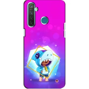 Чохол Бравл Старс для Realme 5 (Леон у костюмі Акули)