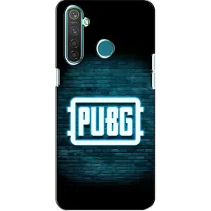 Чехол (TPU) с картинкой "Лого Пабг" на Реалми 5 (Лого PUBG)