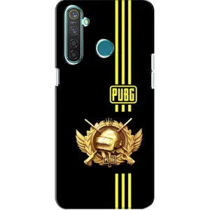 Чехол (TPU) с картинкой "Лого Пабг" на Реалми 5 (Лого PUPG)